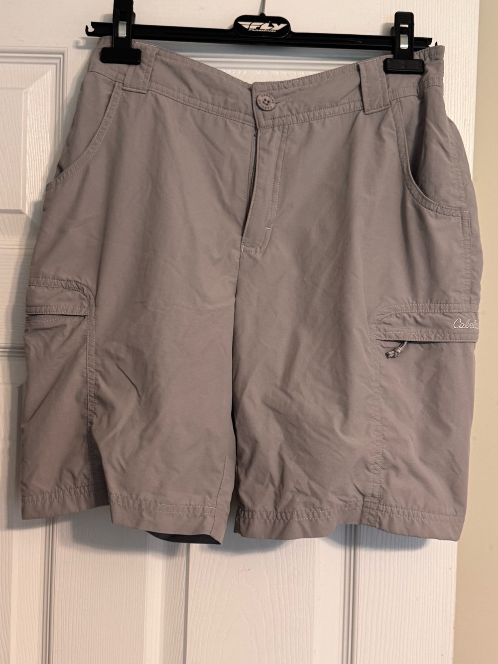 Women’s Cabela’s Guidewear Utility Cargo Slate Gray Outdoor Hiking Shorts Small